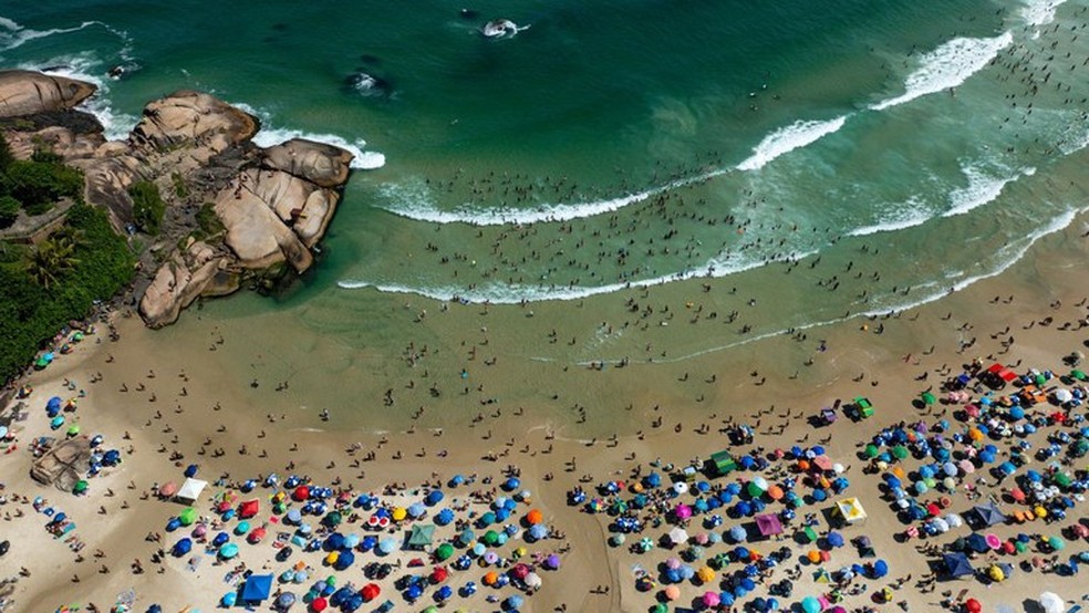 Praia Mole, em Florianópolis, Santa Catarina — Foto: Divulgação/Roberto Zacarias/SECOM