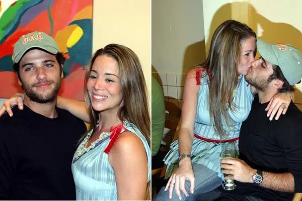 Bruno Gagliasso e Danielle Winits namoraram por nove meses. Os dois chegaram a ficar noivos durante o relacionamento, mas anunciaram o término em 2004, pouco antes do casamento