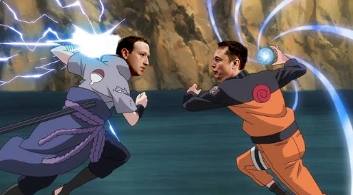 Luta entre Mark Zuckerberg e Elon Musk vira meme na internet — Foto: Reprodução/Twitter