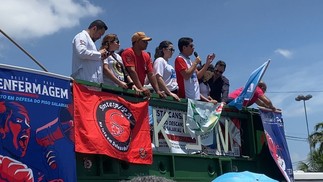 Carro de som foi usado na mobilização em Belém, no Pará — Foto: Divulgação