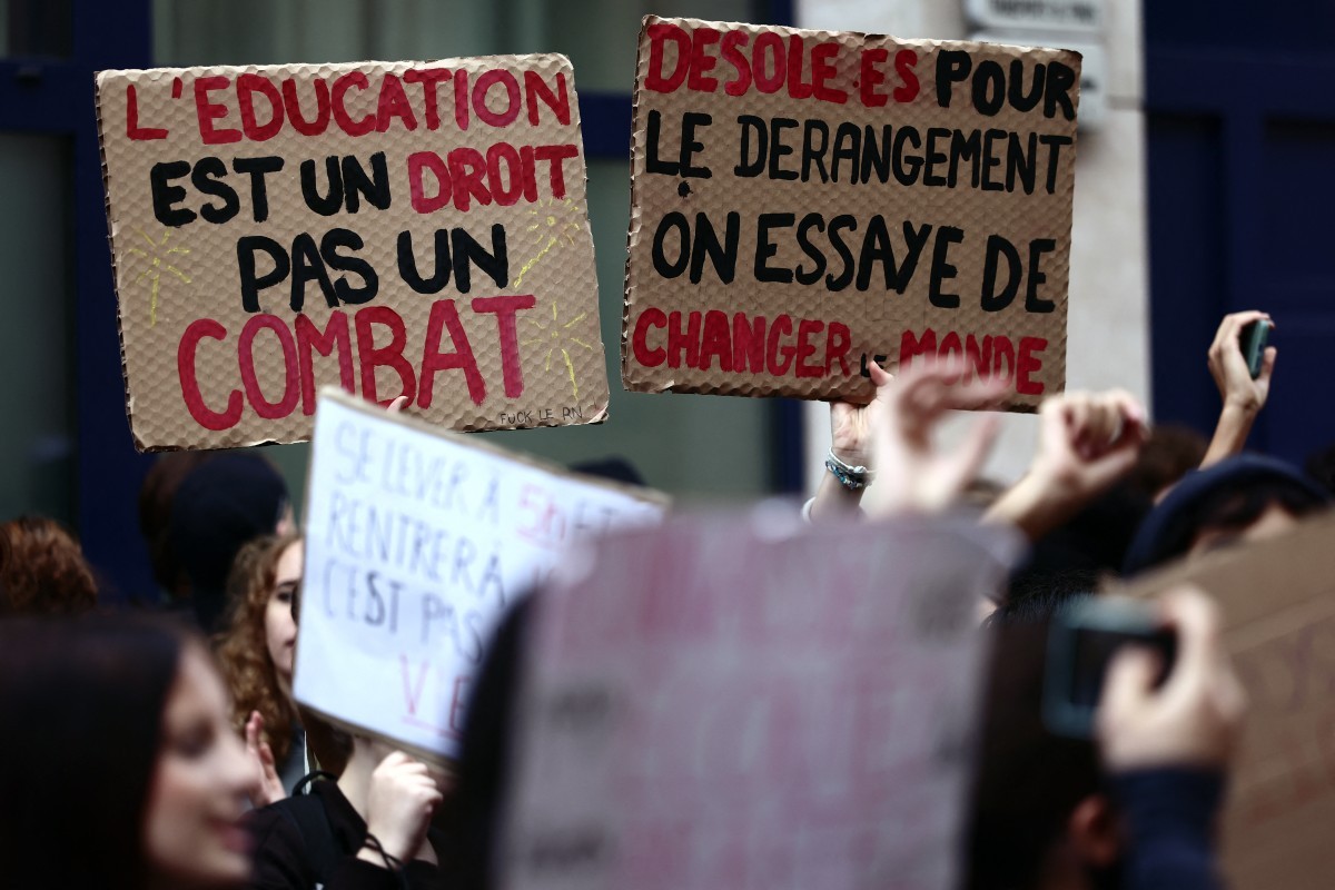 Rotina extenuante e condições precárias: O que está por trás dos protestos estudantis na França? - Foto