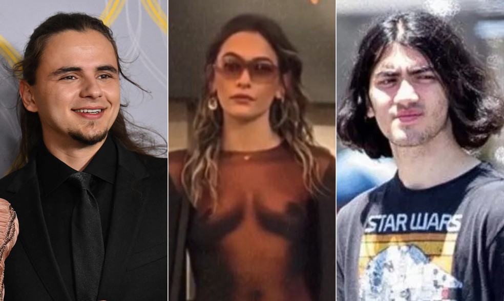 Da esquerda para a direira, Prince Jackson, Paris Jackson e Bigi Jackson — Foto: Reprodução/Instagram