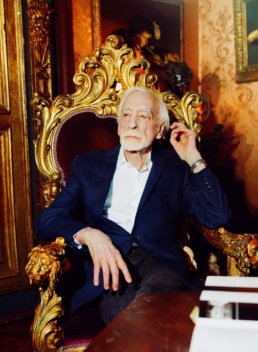 Stuart Pivar, colecionador de arte nova-iorquino, processa o Museu Van Gogh em US$ 300 milhões em ação sobre autenticidade de tela — Foto: Peter Fisher/The New York Times