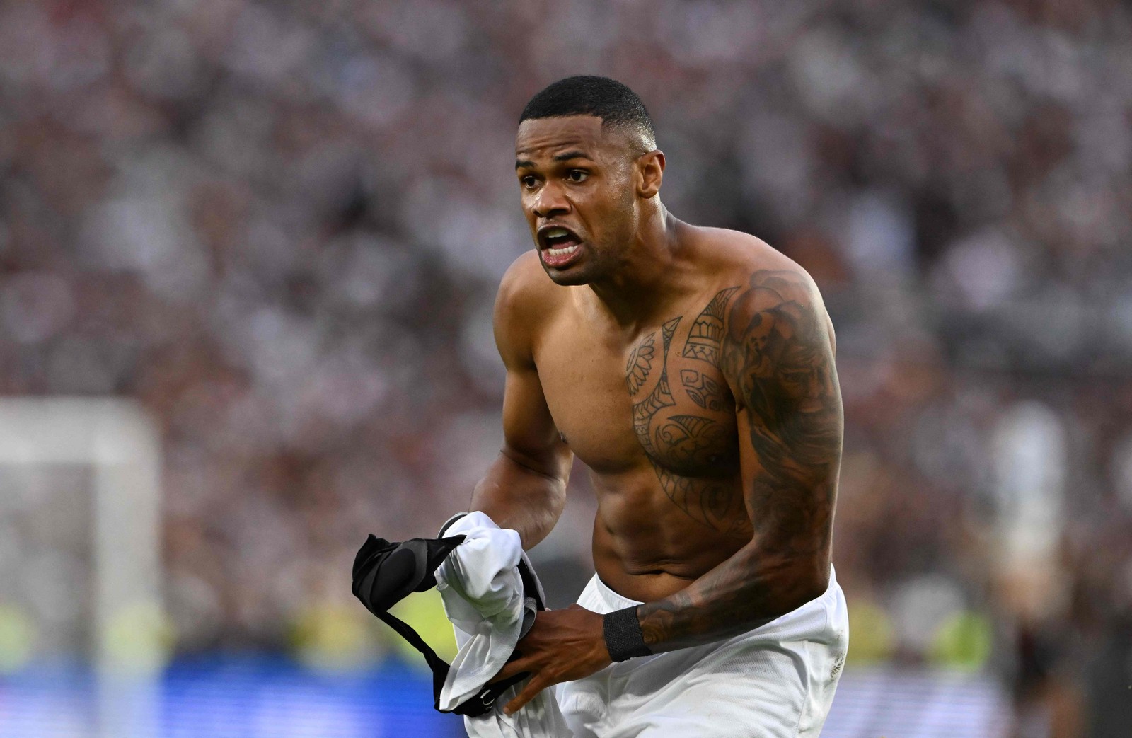 Campeão inédito da Libertadores: Jr. Santos, autor do gol do título do Botafogo sobre o Atlético-MG — Foto: Luis ROBAYO / AFP