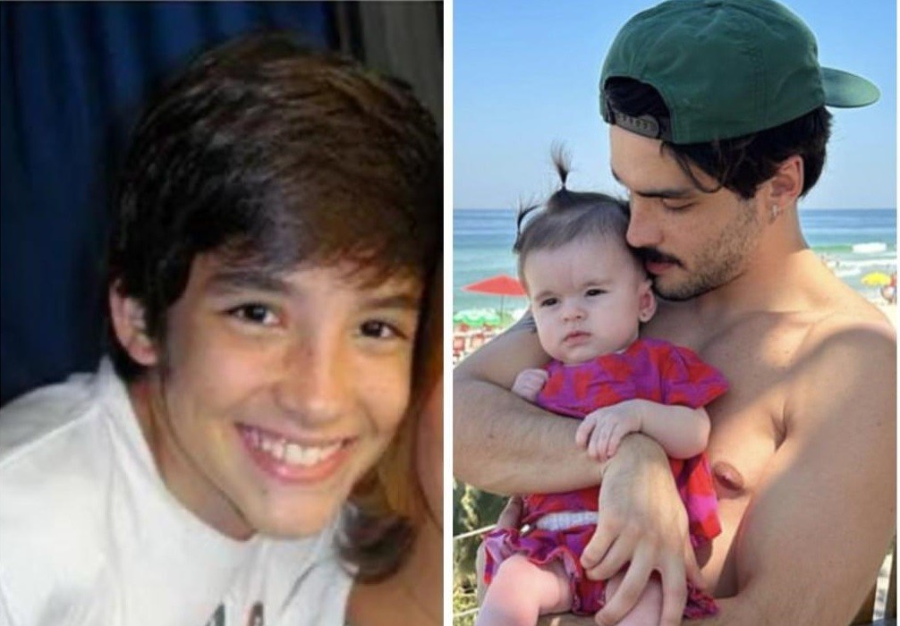 O ex-ator mirim José Victor Pires tornou pai pela primeira vez este ano. A sua filha se chama Maya 