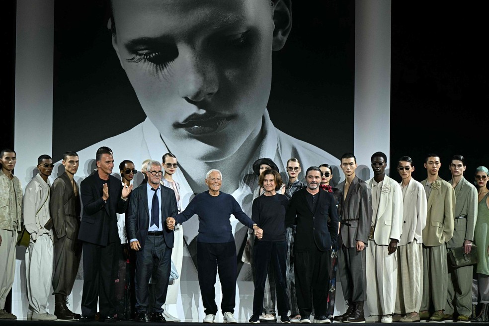 Armani Revolucionou A alfaiataria nasdécadas de 70 E 80 - Foto: Gabriel Bouys / AFP