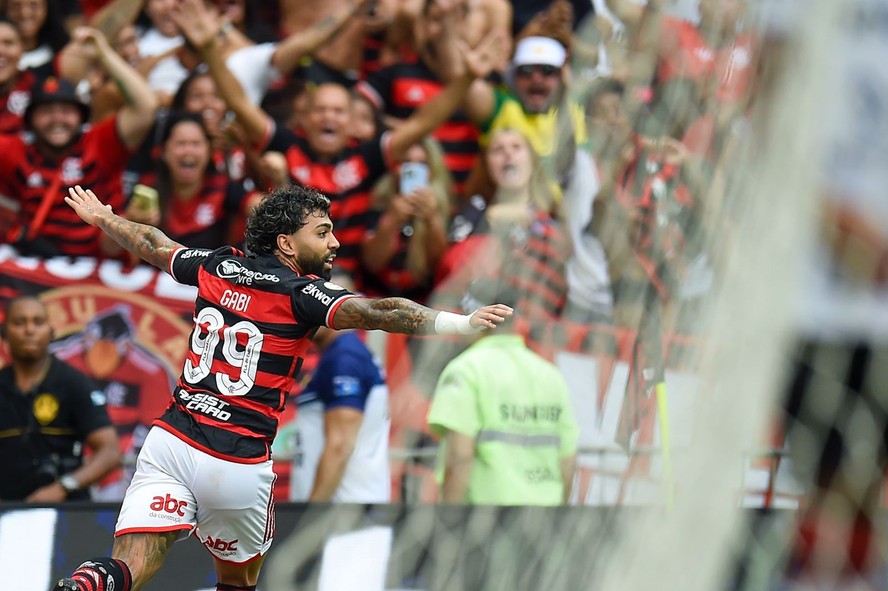 Gabigol marcou em sua despedida