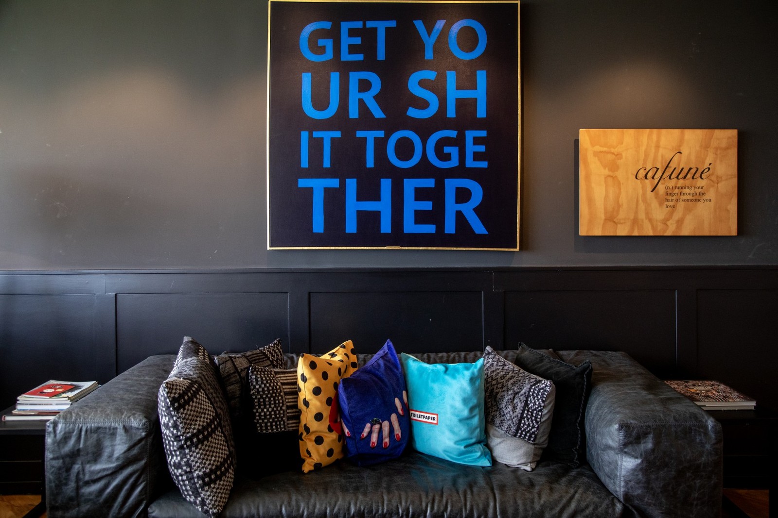 Detail of the apartment of the actress Clarice Alves and her husband, the player Marcelo — Photo: Ana Branco