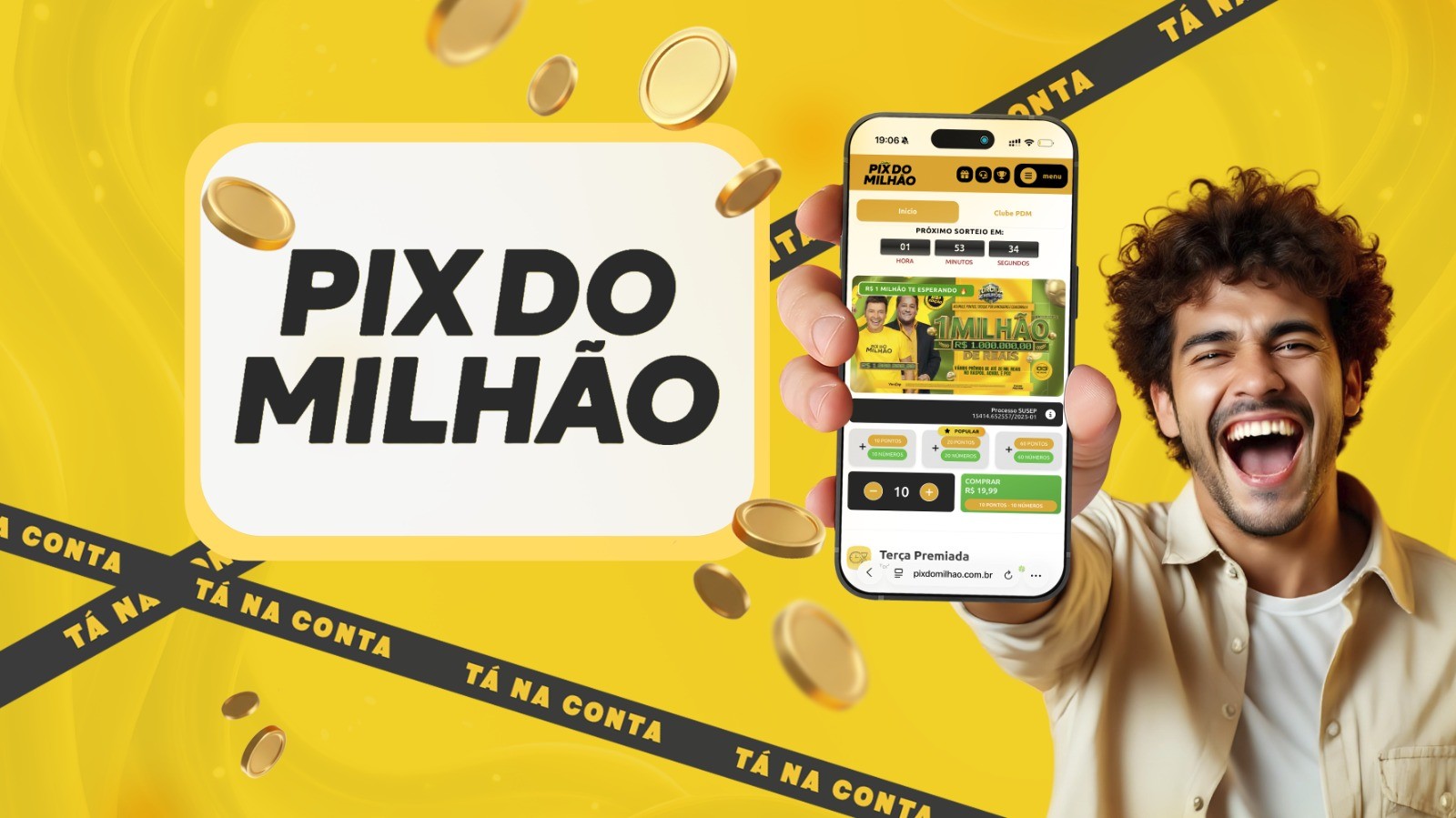 Pix do Milhão: clube de benefícios e sorteios