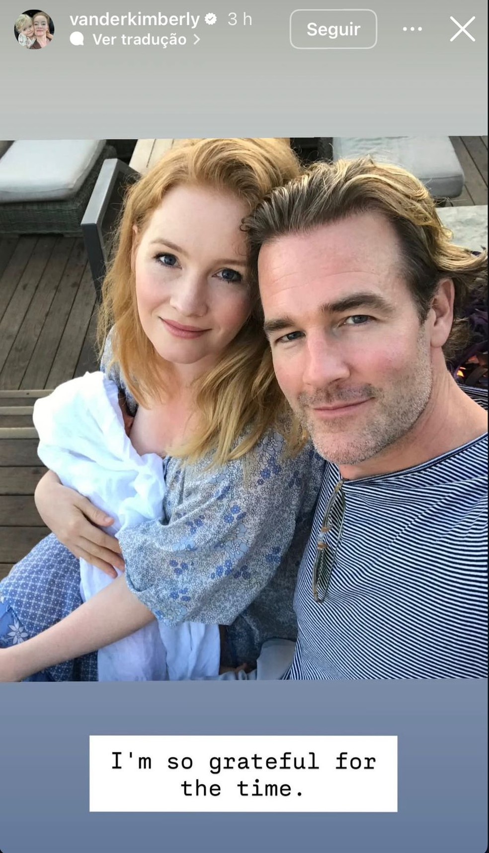 James Van Der Beek e família — Foto: Reprodução Instagram