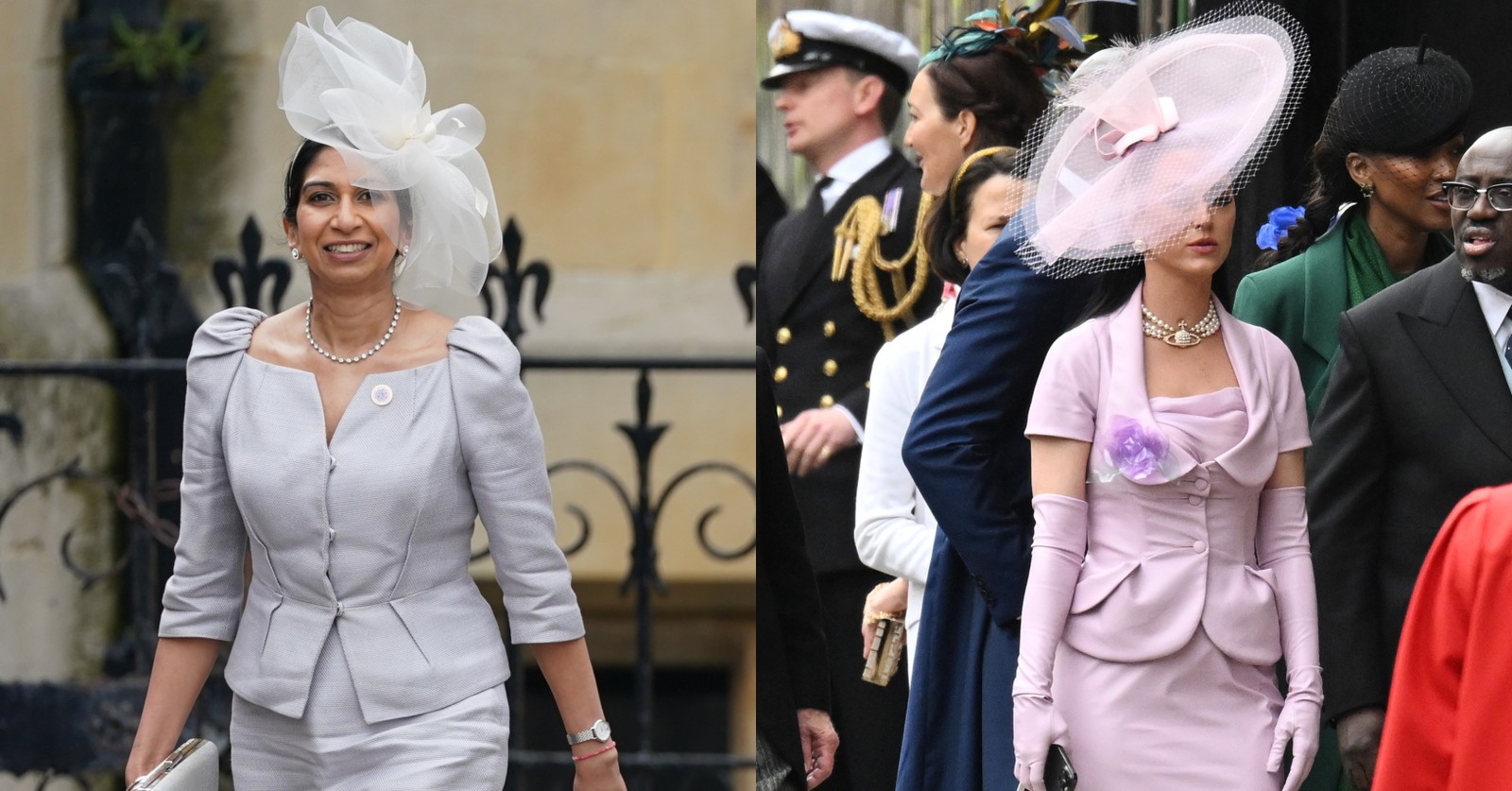 Convidadas investem em diferentes versões de chapéus — Foto: Getty Images