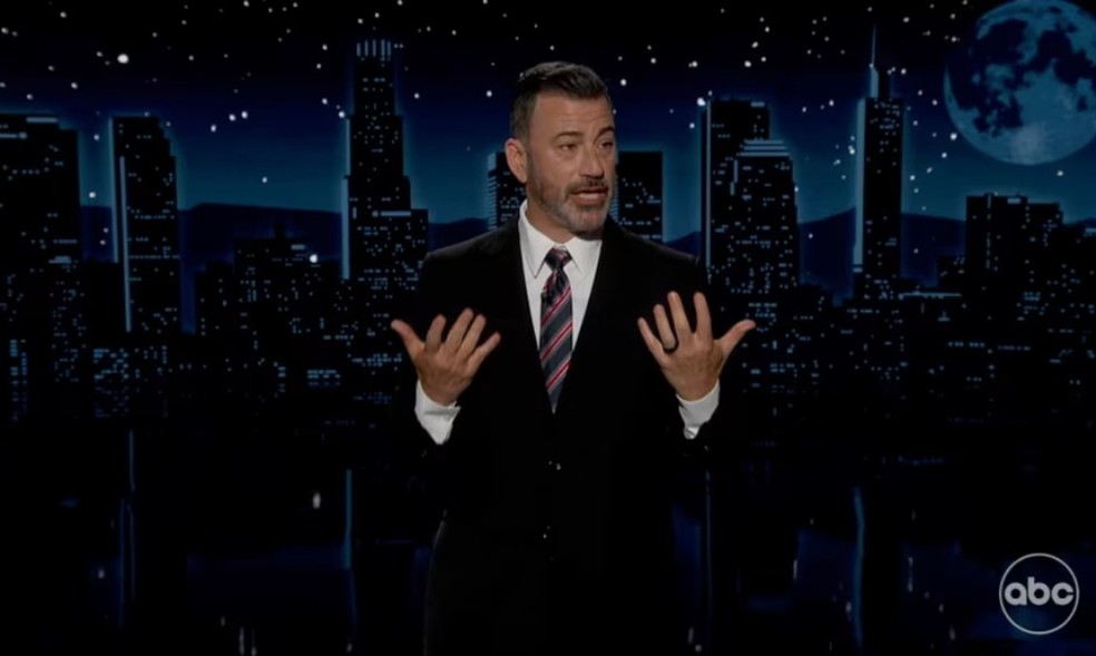 O apresentador Jimmy Kimmel volta a apresentar seu programa, após suspensão por pressão da Casa Branca — Foto: Reprodução / redes sociais
