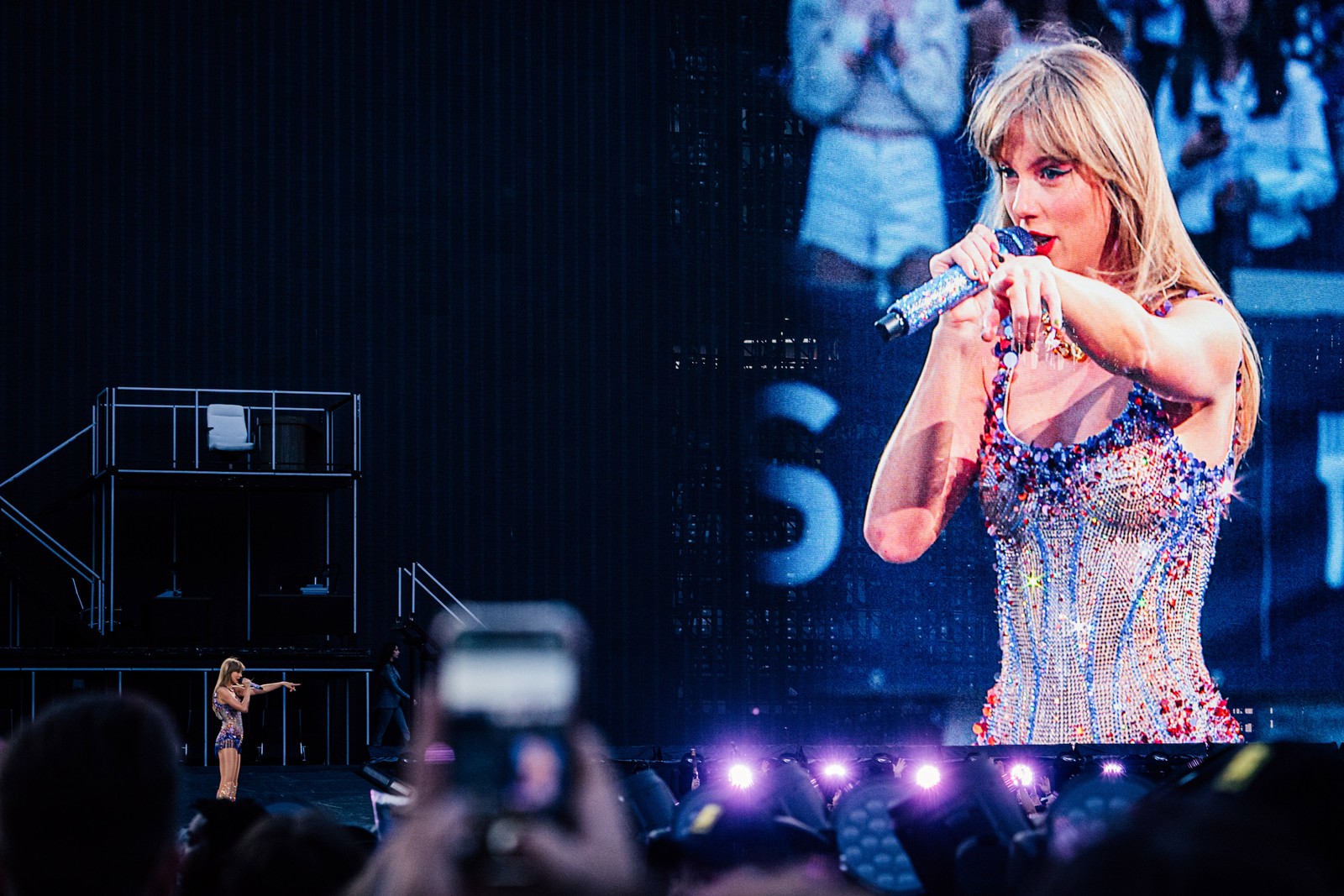 The Eras Tour, filme da turn&ecirc; de Taylor Swift, estreia nos cinemas do Brasil em 3 de novembro &mdash; Foto: Jutharat Pinyodoonyachet/The New York Times