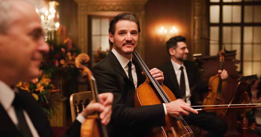Pedro Pascal conta como aprendeu a tocar violoncelo para viver um músico em 'Behemoth'