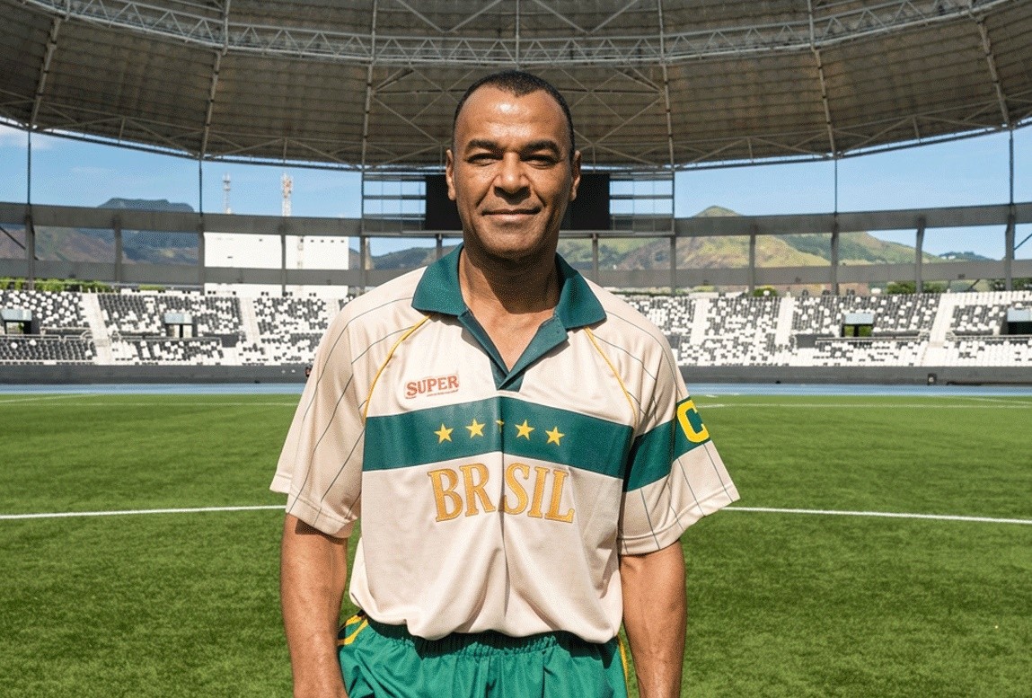 Capitão do penta, Cafu ganha novo 'uniforme' com homenagem à