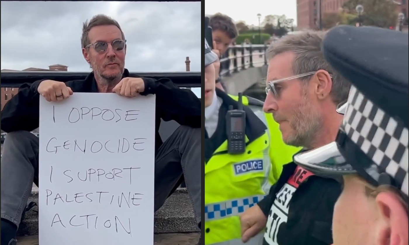 Robert Del Naja of the Massive Attack Is Detained in Pro-Palestinian Protest in England - O GLOBO - O GLOBO