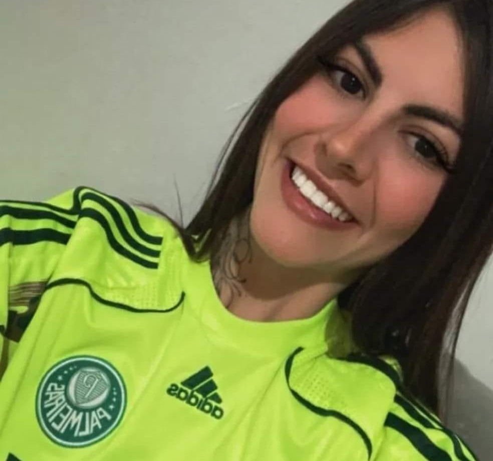 A palmeirense Gabriela Anelli, morta em 2023 antes de jogo entre Palmeiras e Flamengo — Foto: Reprodução/Redes sociais