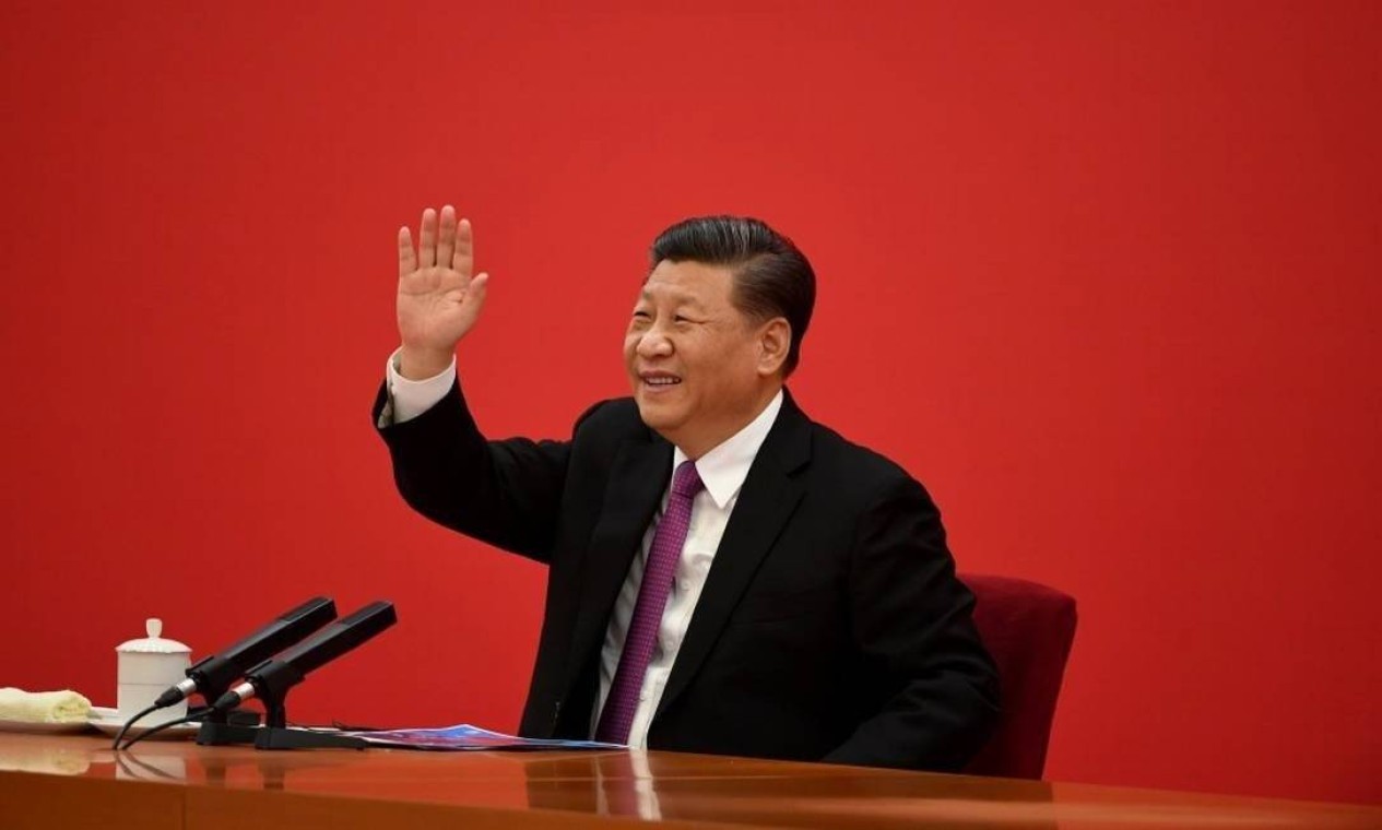 Nem sim nem não. Situação vacinal do presidente da China, Xi Jinping, é um mistério — Foto: POOL/REUTERS