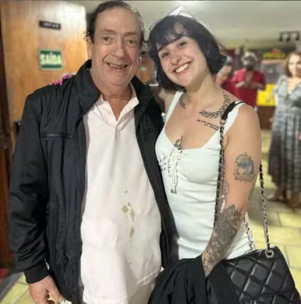 Marcos Oliveira e Martina Oliveira juntos — Foto: Reprodução