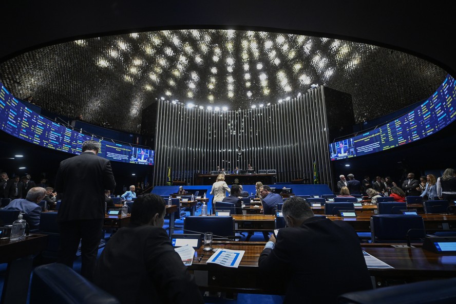 O plen&aacute;rio do Senado
