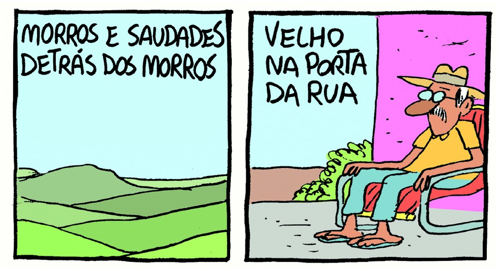 Tirinhas do livro 'Material poético' — Foto: Divulgação