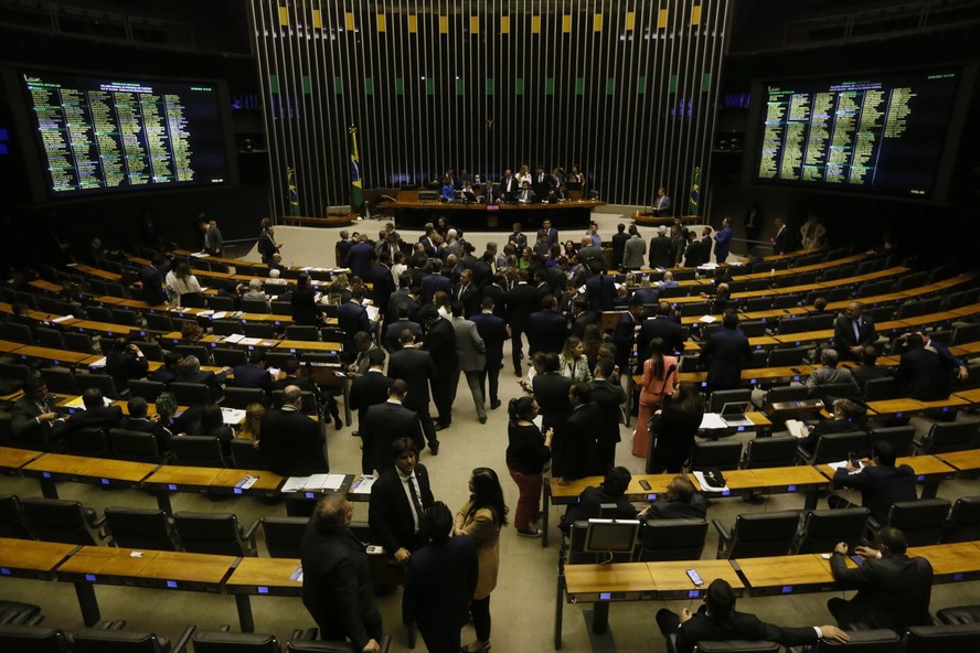 Plenário da Câmara dos Deputados durante votação