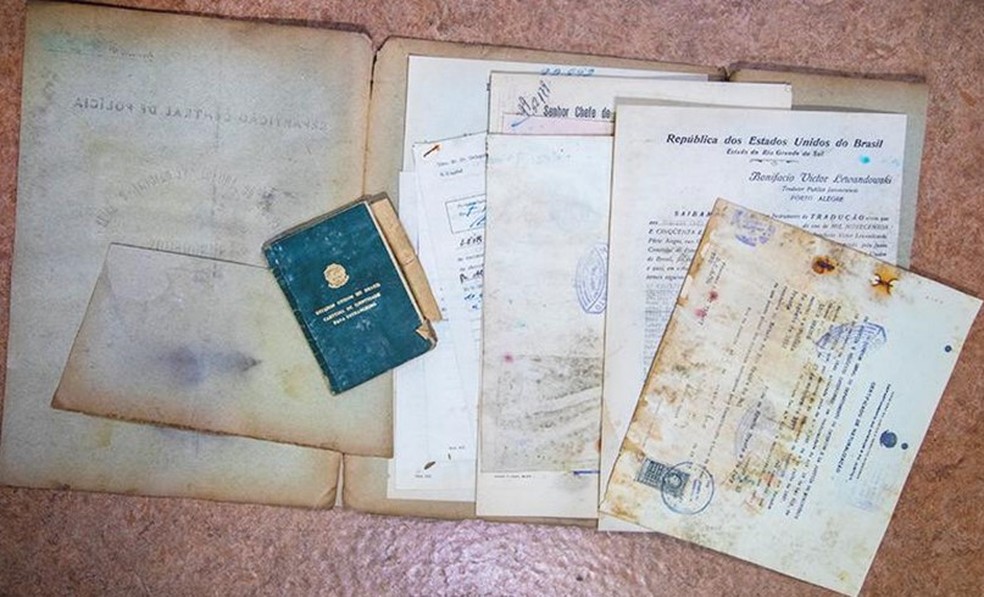 Acervo levantado por Claudia Altschuller no Arquivo Nacional sobre a sua família — Foto: Agência O Globo/Ana Branco