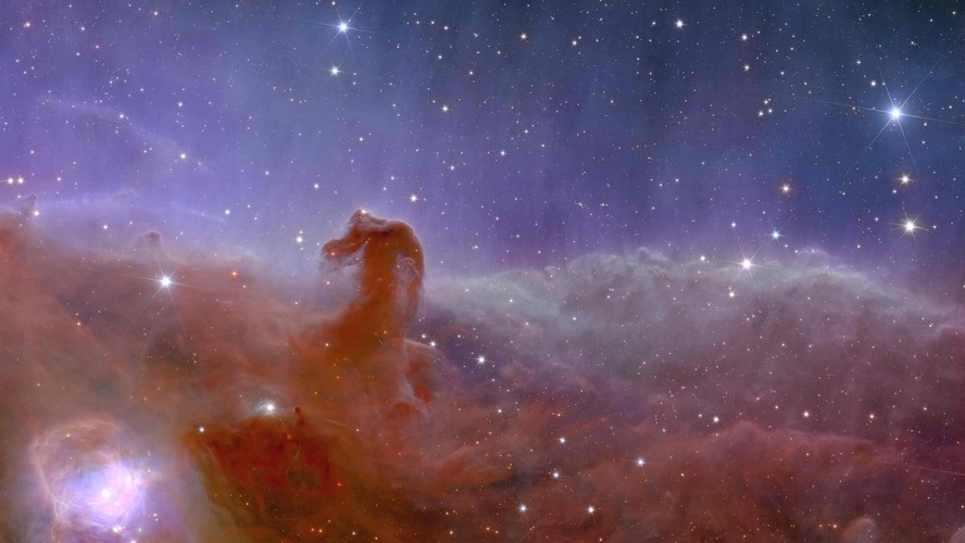 Nebulosa Cabeça de Cavalo fotografada pelo telescópio Euclides