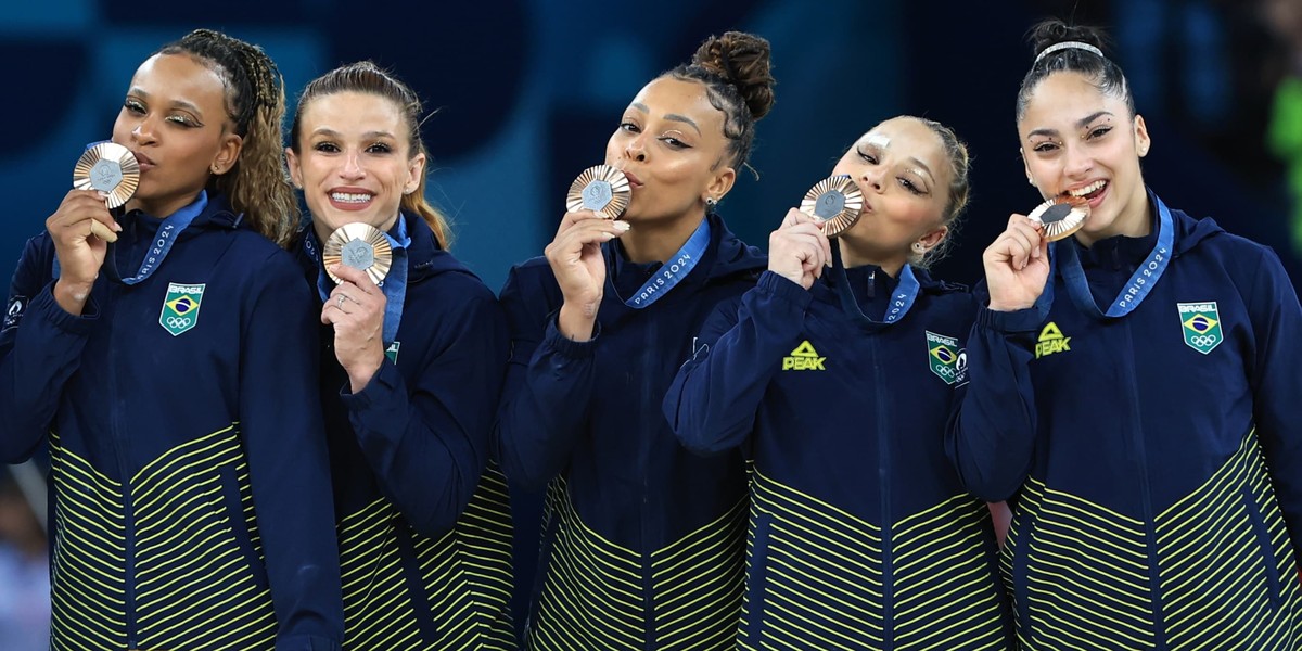 Quanto as atletas da ginástica vão receber pela medalha de bronze inédita em Paris?