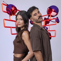 Mateus também torce para o Flamengo. Já Vitória Strada não tem time declarado — Foto: Globo/ Fábio Rocha