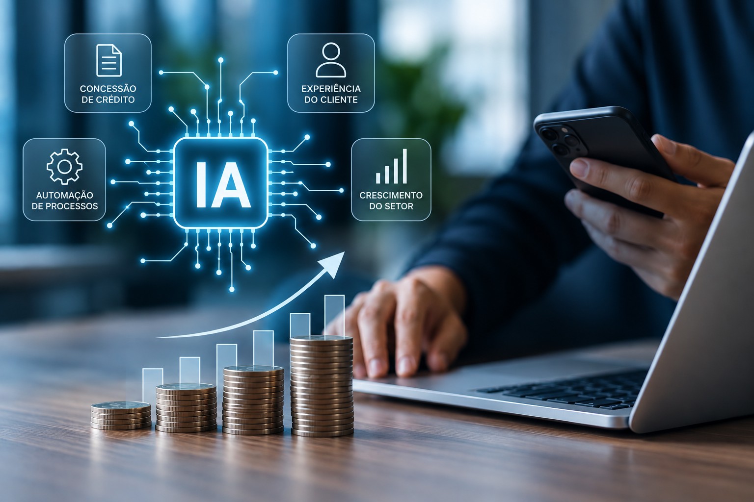IA é prioridade estratégica para 96% das fintechs de crédito - Foto