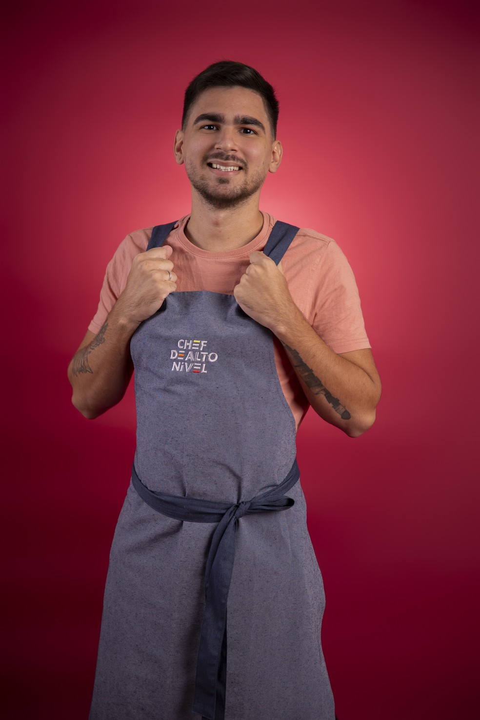 Rodrigo Andrade, participante do reality show 'Chef de alto nível', no grupo 'cozinheiros profissionais' — Foto: Divulgação/TV Globo/Beto Roma