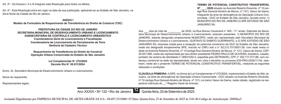 Diário Oficial — Foto: Reprodução