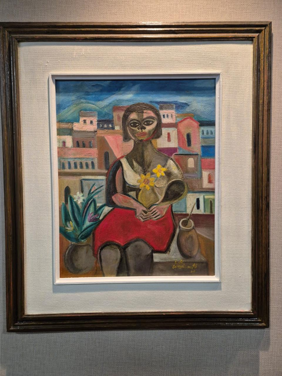 Obra do artista Di Cavalcanti apreendida durante desdobramento da Operação Sem Desconto — Foto: Divulgação/PF