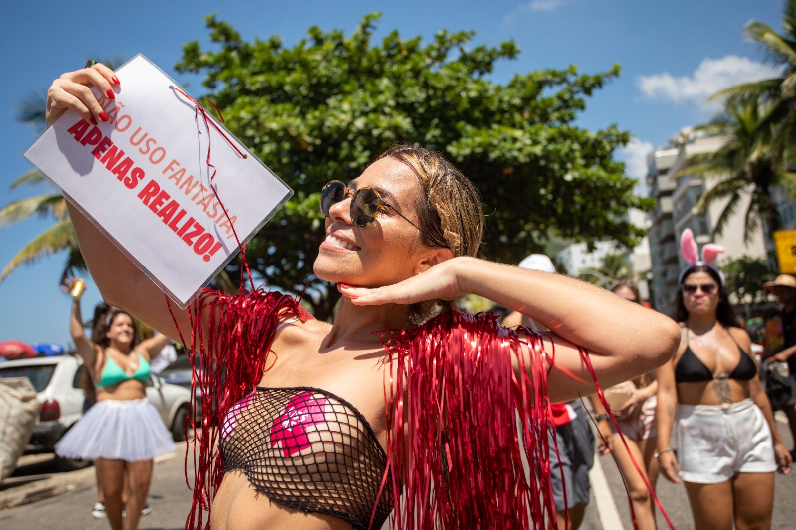 Mariana Nóbrega, de Fortaleza, curte carnaval do Rio  — Foto: Ana Branco/Agência O Globo