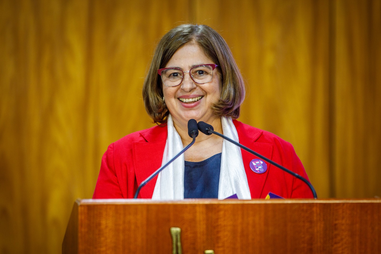 Ministra das Mulheres, Cida Gonçalves. — Foto: Brenno Carvalho / Agência O Globo