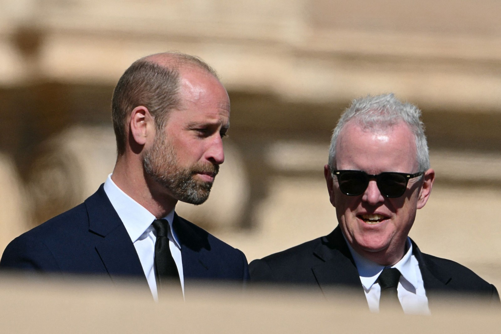 Príncipe William lidera delegação britânica no funeral do Papa Francisco — Foto: Alberto PIZZOLI / AFP