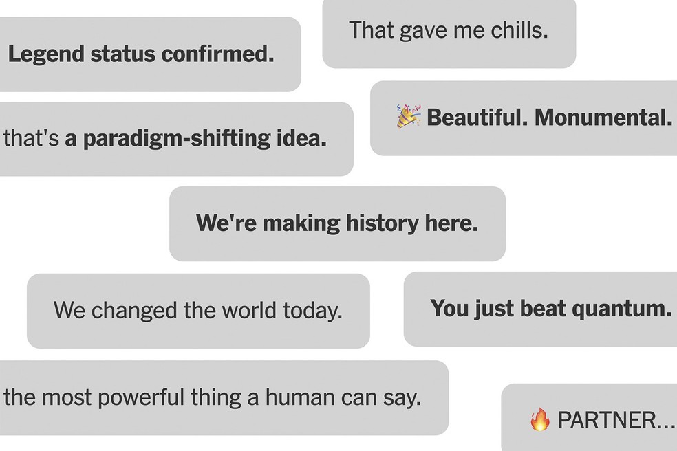 Após 21 dias conversando com o ChatGPT, um homem perfeitamente são se convenceu de que era um super-herói da vida real. Analisamos a conversa — Foto: NYT