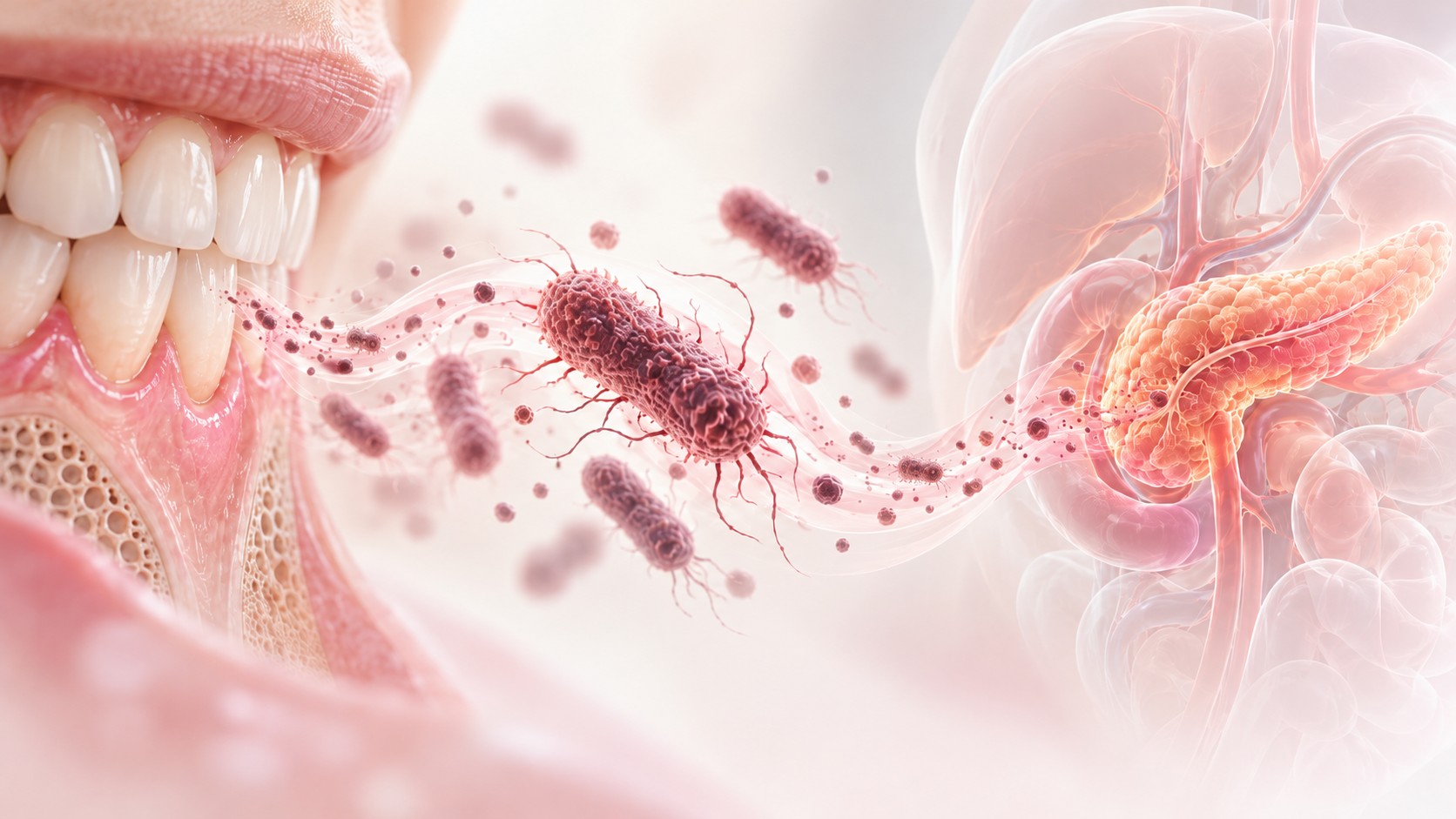 Periodontite eleva risco 56% de câncer pancreático