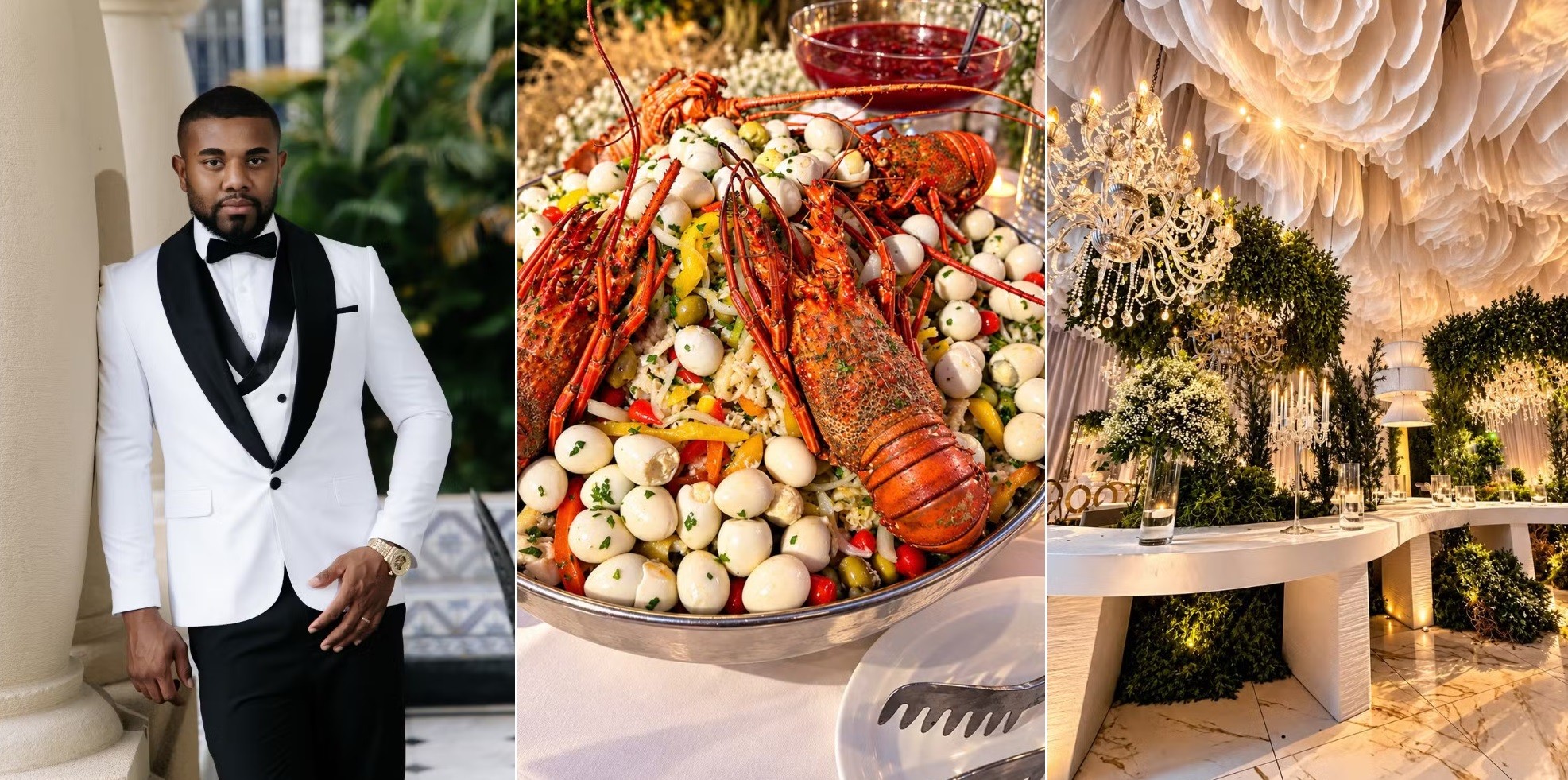 Menu 'absurdo', R$ 240 mil em vasos e batalha no TikTok: veja as curiosidades do casamento de Davi Brito - Foto