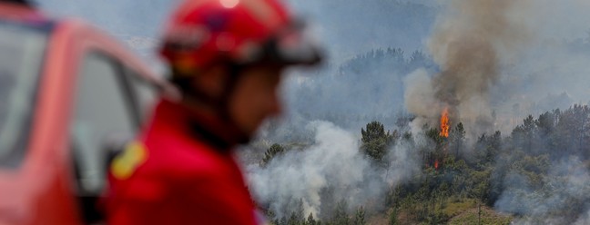Centenas de bombeiros atuam em diversas regiões do país — Foto: Pedro Rocha/ AFP