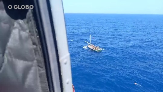 Sete pescadores são resgatados após passarem seis dias à deriva no Maranhão; vídeo