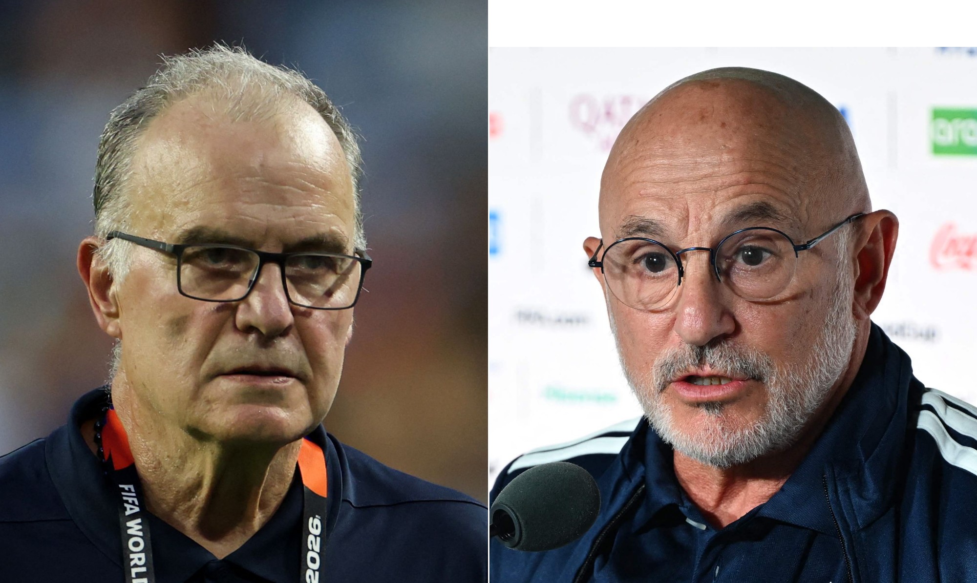 Duelo entre Uruguai e Espanha também é o primeiro encontro do técnico Bielsa com seu pupilo De La Fuente