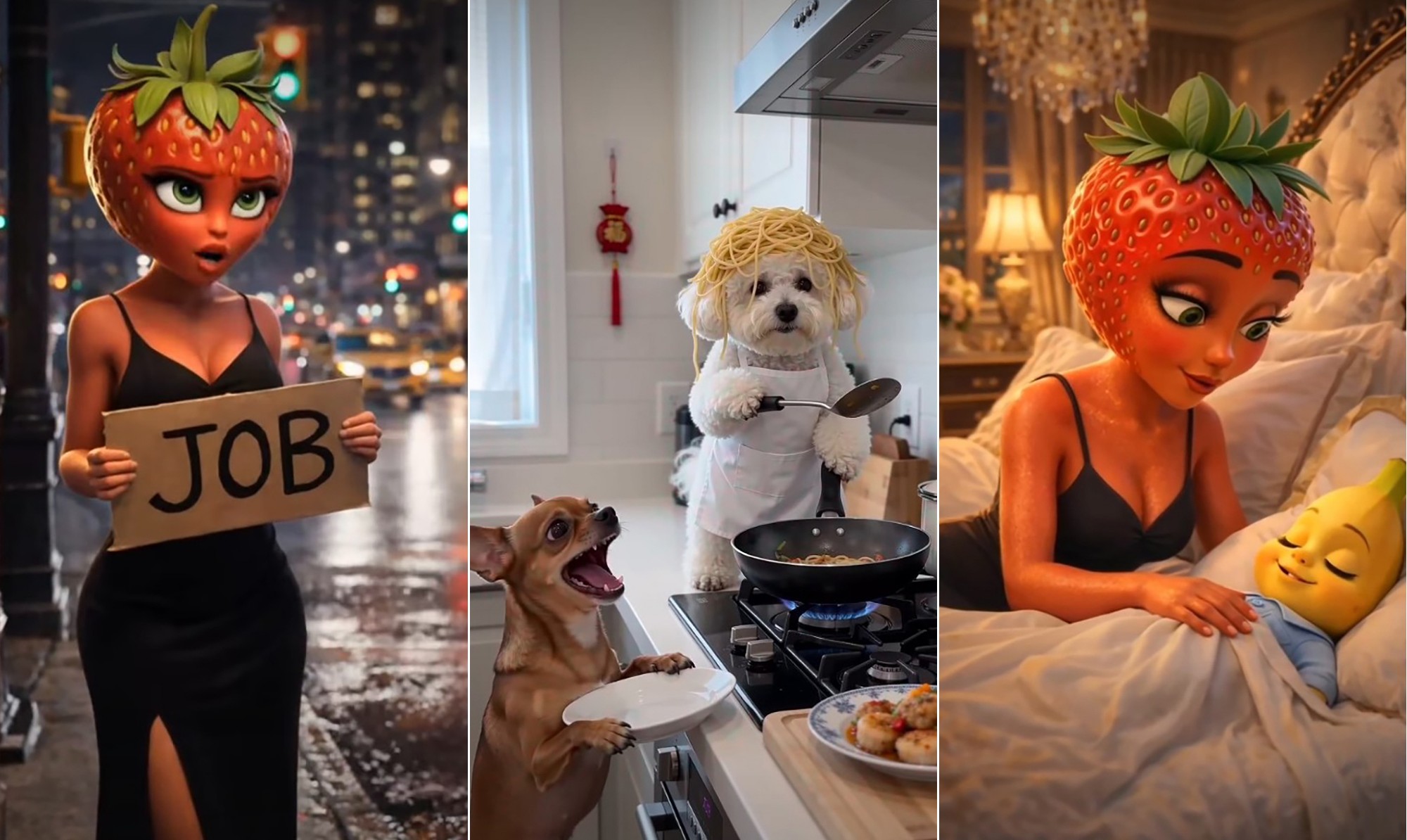 AI slop: Novelinhas de frutas e vídeos de bichinhos fofos viralizam com baixa qualidade e riscos; entenda