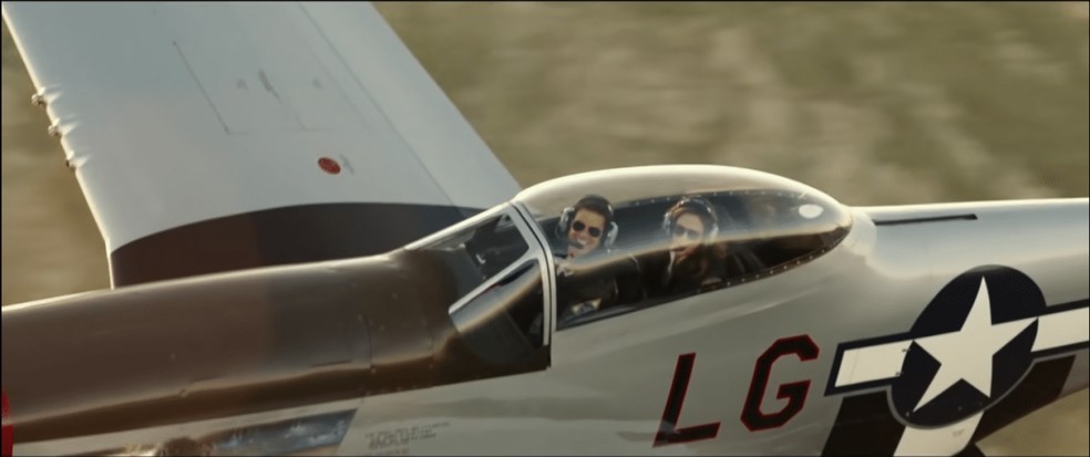 Avião de Tom Cruise em "Top Gun: Maverick" — Foto: Divulgação