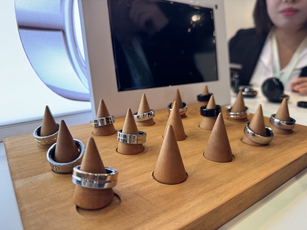 Anel inteligente ganha espa&ccedil;o na CES 2024 &mdash; Foto: Bruno Rosa