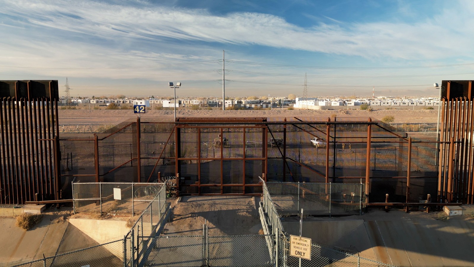 Port on the US-Mexico border in El Paso, Texas on 01/22/2025; The US government promises to carry out the largest expulsion of migrants in US history — Photo: Cecilia Sanchez / AFP