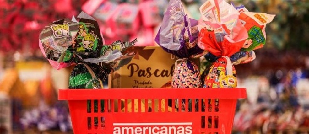 Americanas: mais de 400 opções de chocolate — Foto: Reprodução