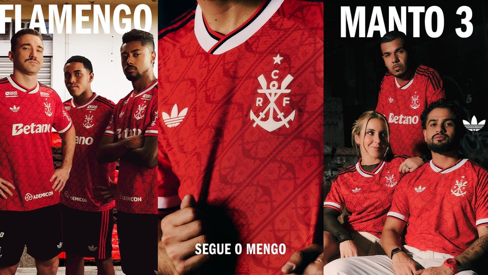 Flamengo lança terceiro uniforme para a temporada — Foto: Divulgação