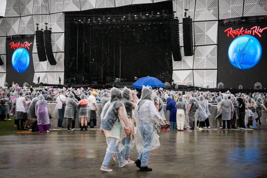 Vai ao Rock in Rio? Leve capa de chuva; previsão para o fim de semana é de tempo instável e ventos intensos - Foto